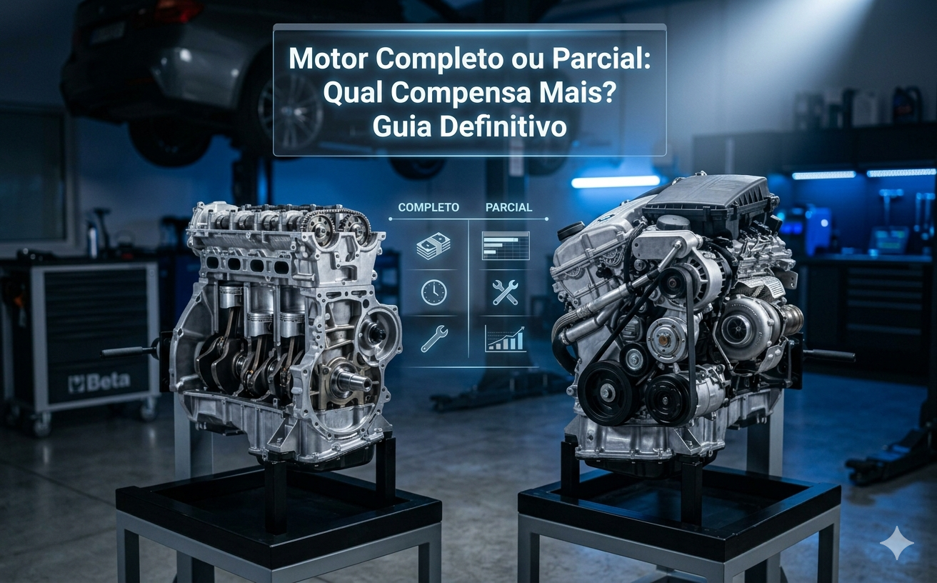 Motor Completo ou Parcial: Qual Compensa Mais? Guia Definitivo