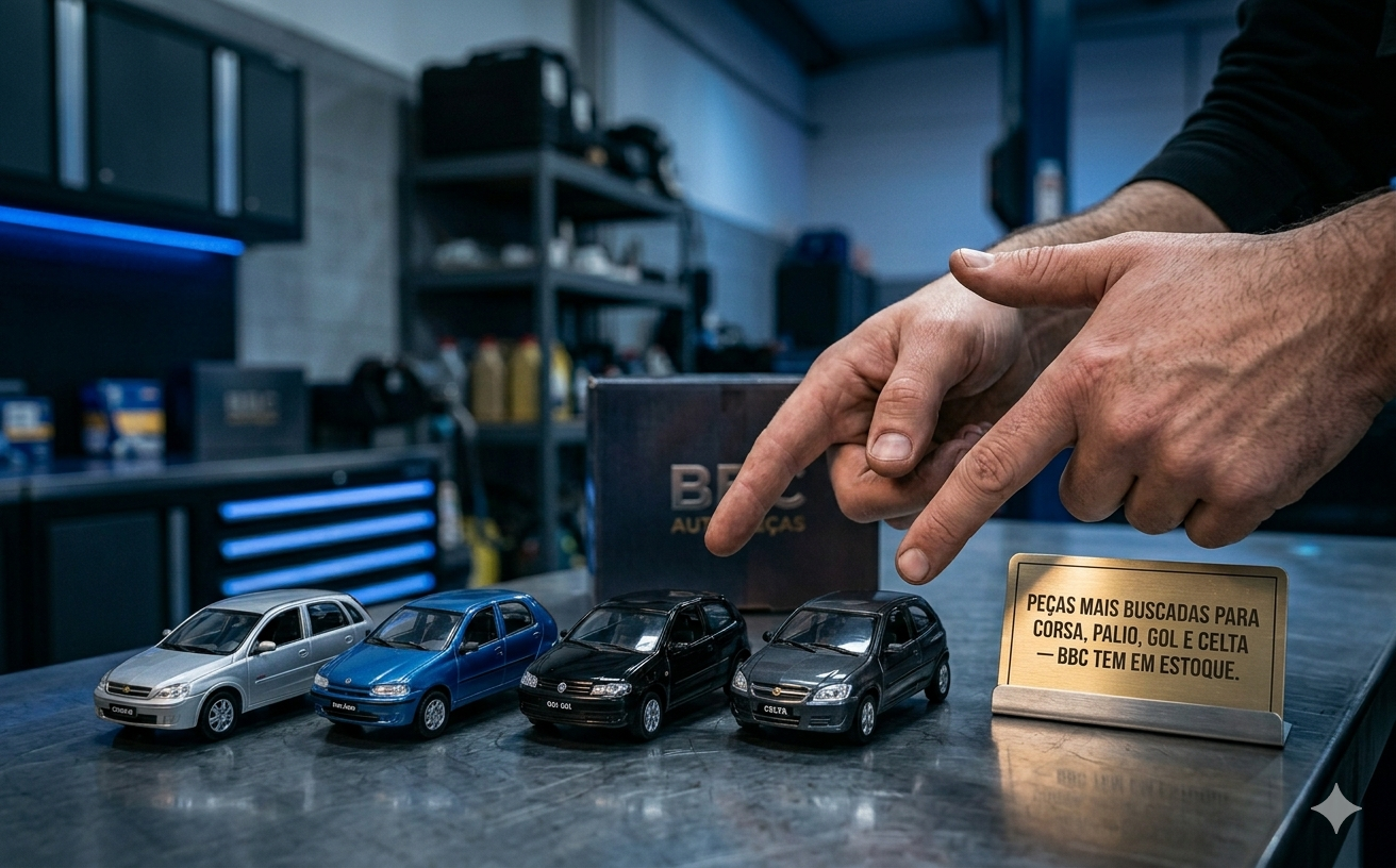 Peças Mais Buscadas para Corsa, Palio, Gol e Celta — BBC Tem em Estoque